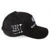 Black and White 100% Cotton Adjustable Tour Hat